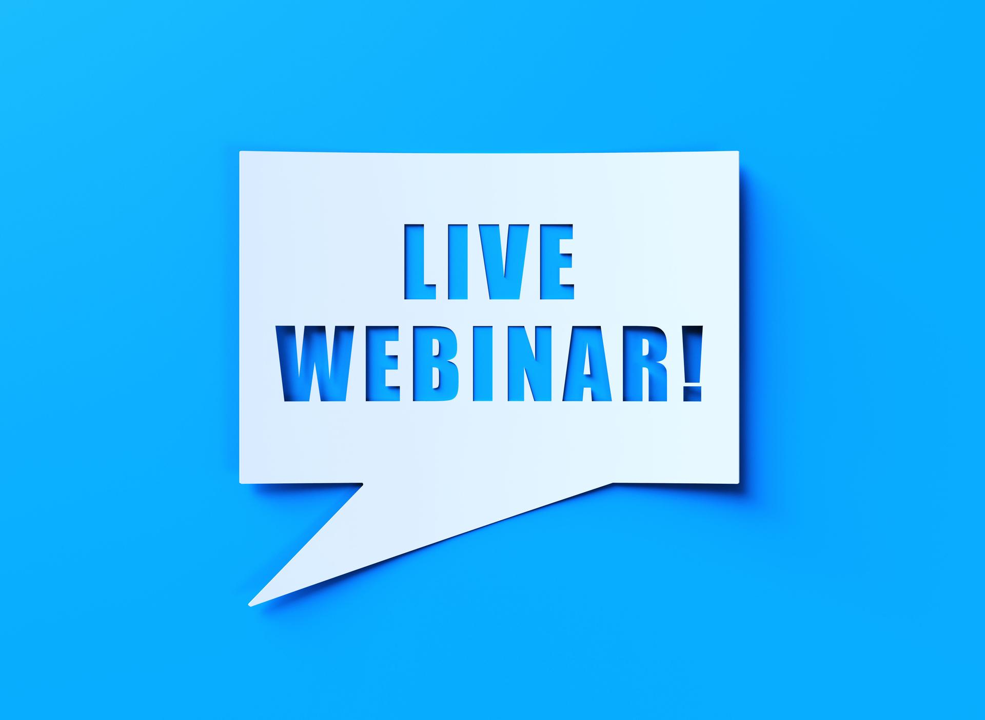 Live Webinar