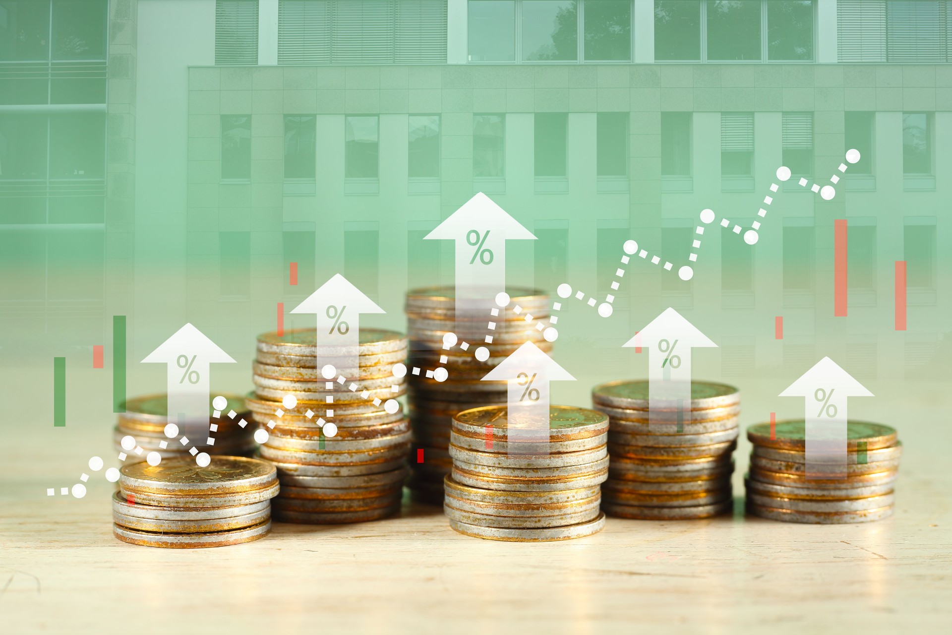 Business concept for financial growth, wealth mangement, making money,successful banking,insurance, consulting, free copy space